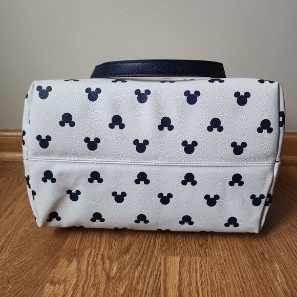 Picnic Time Mickey Mouse Uptown Cooler Bag White Navy Blue Insulated Excellent - Picture 8 of 13